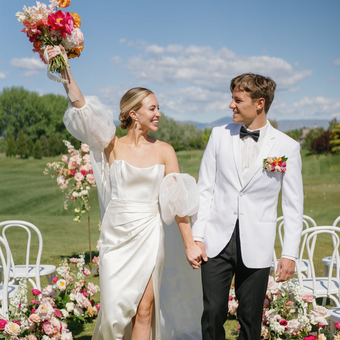Trendy Pinks and Neutrals Country Club Styled Shoot