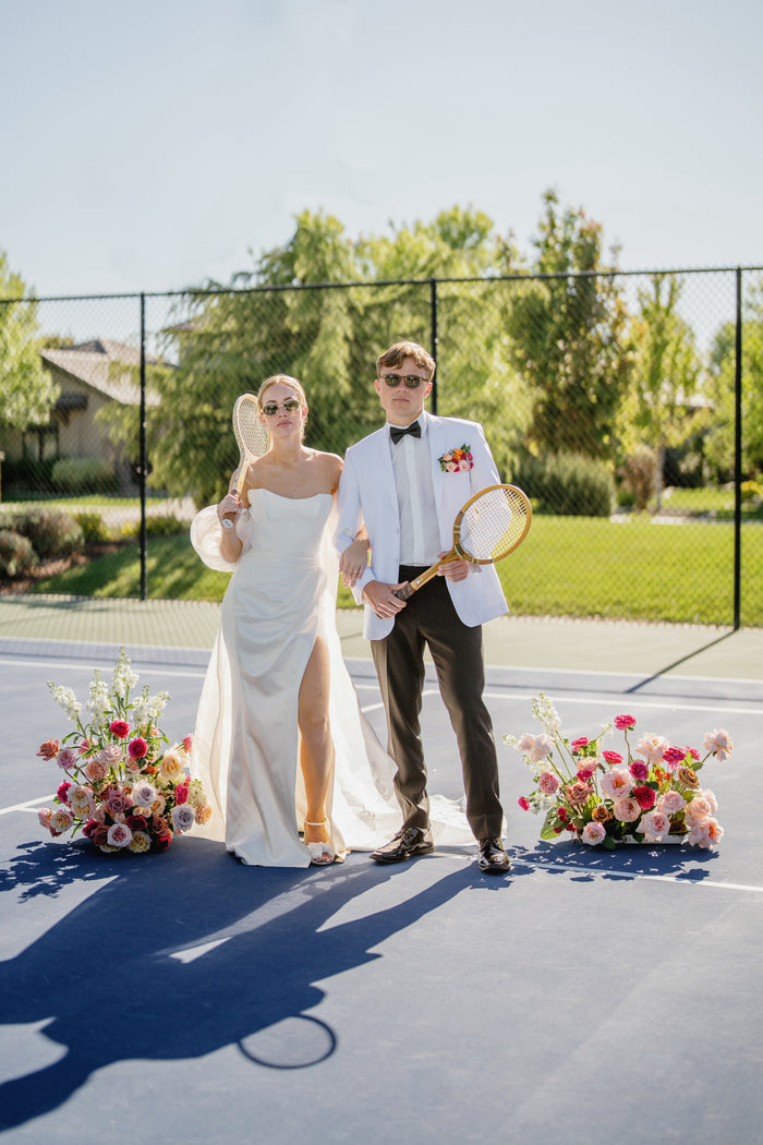 Trendy Pinks and Neutrals Country Club Styled Shoot
