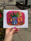 Tulips And Stripes Card