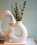 Twisted Donut Ceramic Vase - (MVS)