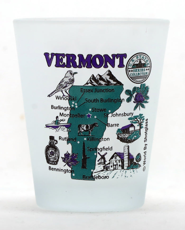 United States USA New England States Souvenir Boxed Shot Glass Set (Set of 6)