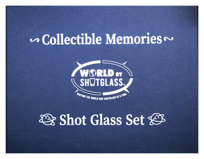 United States USA Pacific States Souvenir Boxed Shot Glass Set (Set of 6)
