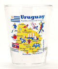Uruguay Landmarks and Icons Collage Shot Glass