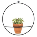 Wall Circle Black Planter - Planters_Wall