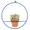 Wall Circle Blue Planter - Planters_Wall