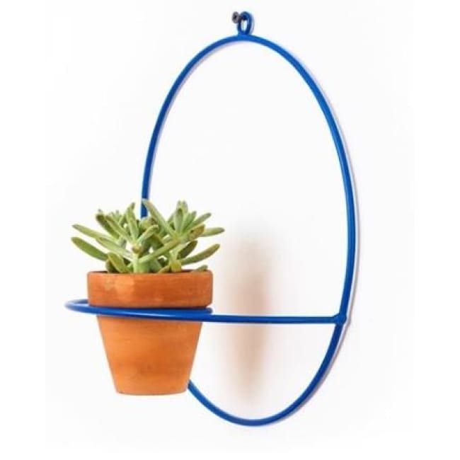 Wall Circle Red Planter - Planters_Wall