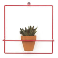 Wall Square Red Planter - Planters_Wall