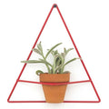 Wall Triangle Red Planter - Planters_Wall