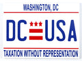Washington DC License Plate Fridge Collector's Souvenir Magnet 2.5" X 3.5"