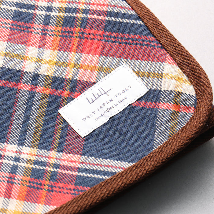 West Japan Tools 6 Pocket Knife Roll (Plaid) - Seisuke Knife