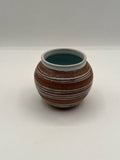 White & Brown Glazed Vase/Pen Holder