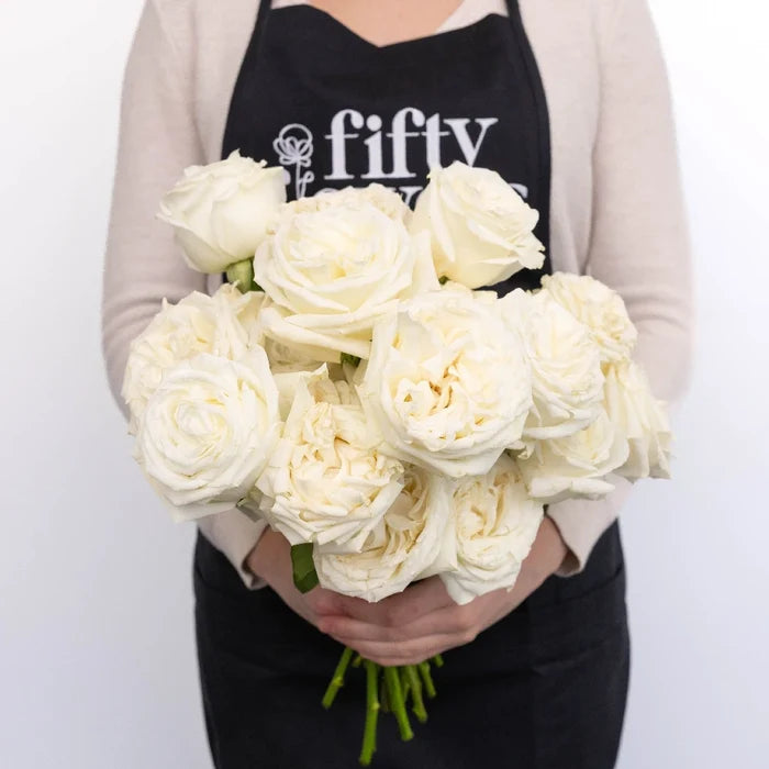White Rose Mothers Day Special Apron - Image
