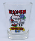Wisconsin State Elements Map Shot Glass