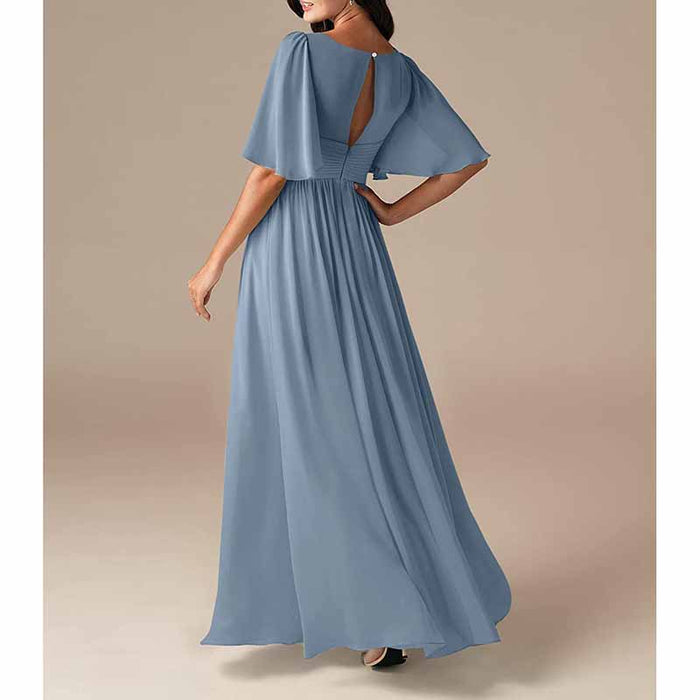 Women's Elegant V-Neck Formal Evening Dresses Bridesmaid dress