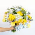 Yellow Pastel Pop Flower Bouquet Hand - Image