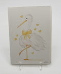 Yellow Stork New Baby Card