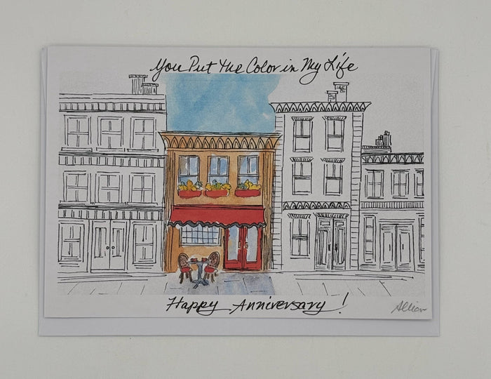 You Put the Color in My Life Anniversary Card